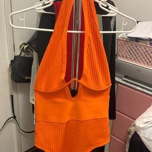 Pretty Little Thing Orange Body Suit